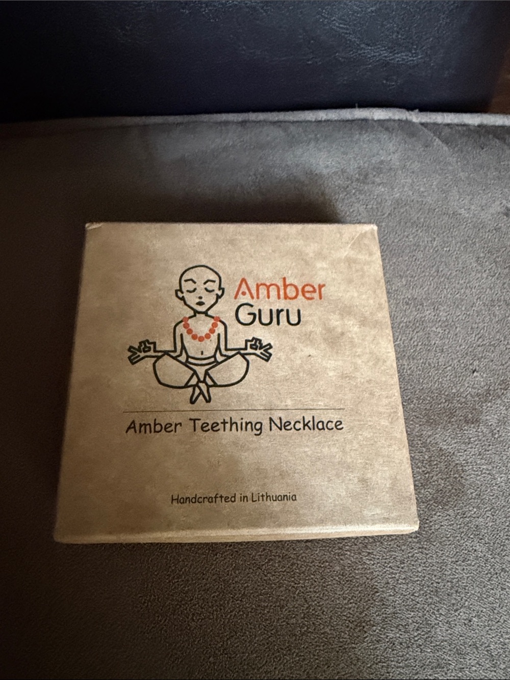 Amber Teething Necklace - Natural Honey Brown